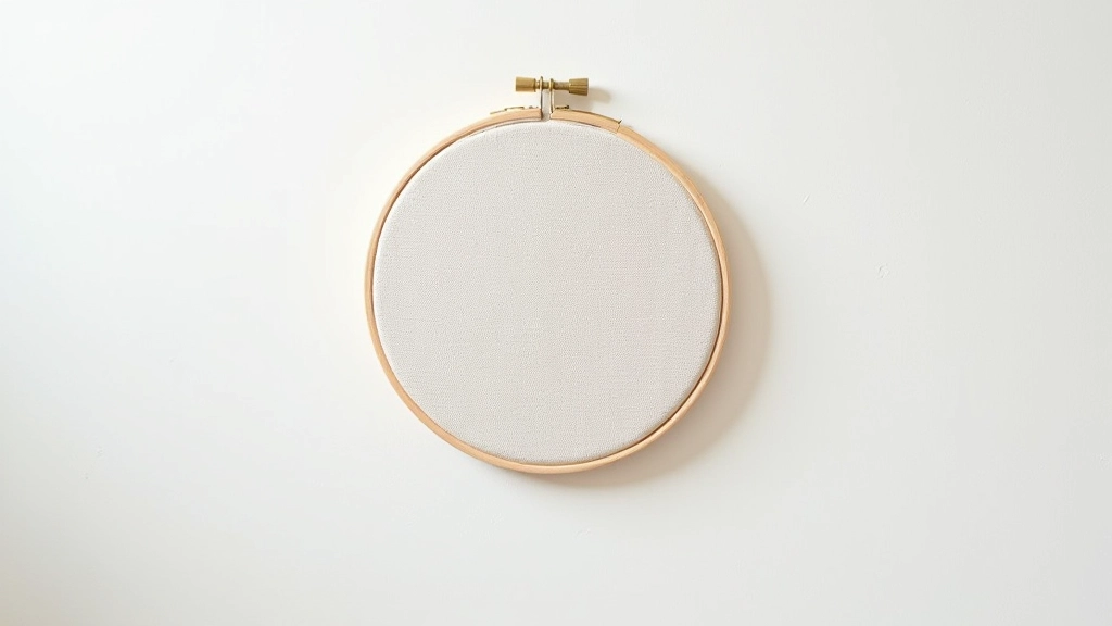 Complete embroidery project displayed showing finished modern design in hoop